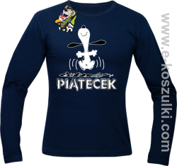 Hurra piątecek - longsleeve męski granatowy