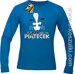 Hurra piątecek - longsleeve męski niebieski