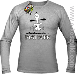 Hurra piątecek - longsleeve męski melanż