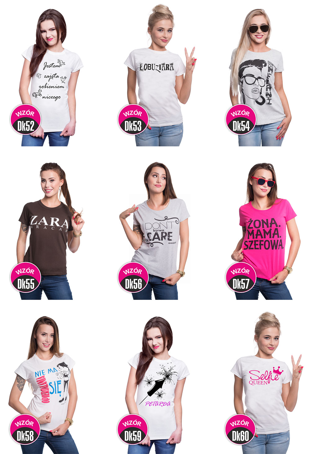 Koszulki na Dzień Kobiet 87 wzorów - fason damski 4