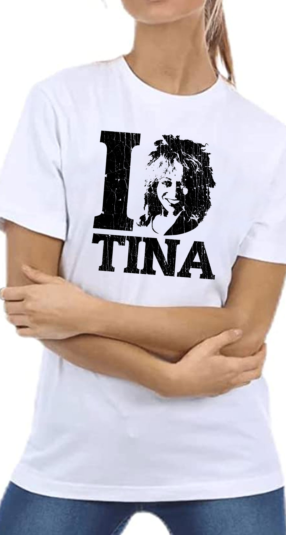 I love Tina Turner muzyczna koszulka dla fana