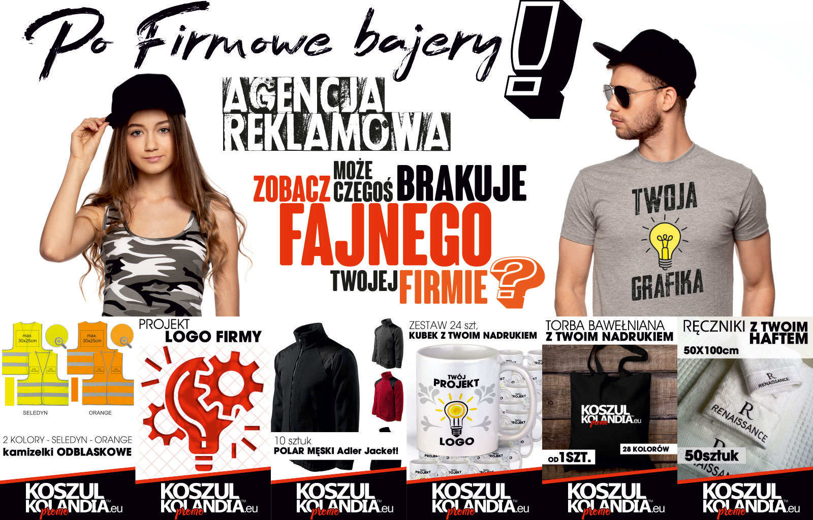 agencja reklamowa gadżety reklamowe nadruki na odzieży reklamowej tychy