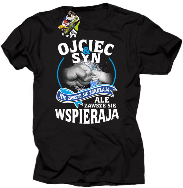 ojciec i syn wspierają 