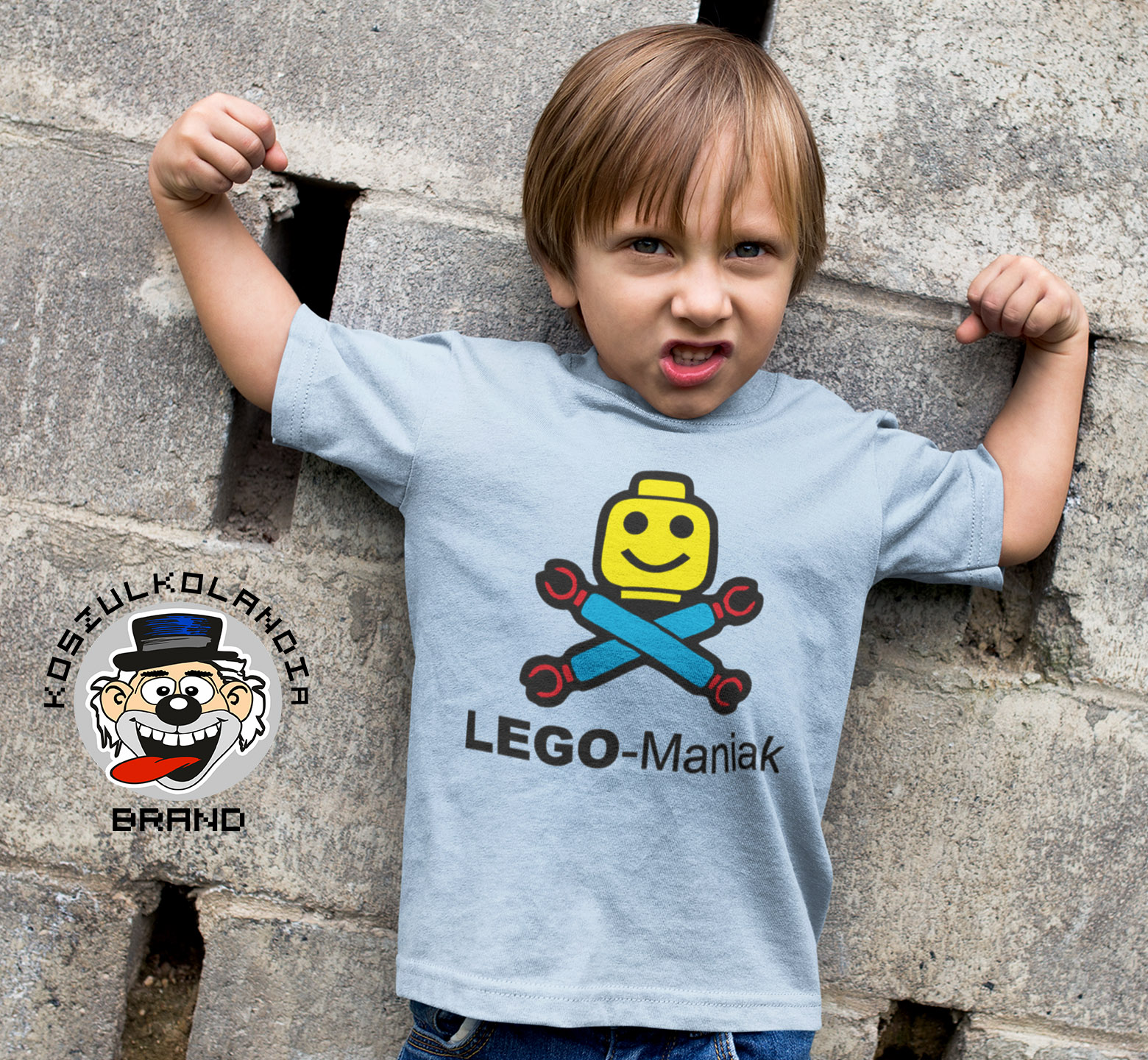 LEGO MANIAK koszulki dla dzieci z klockami LEGo