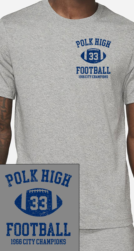 POLK HIGH 33 Football 1966 City CHAMPIONS małe logo 2